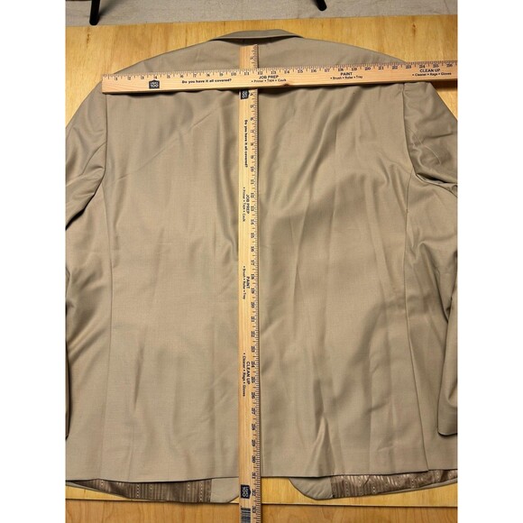 Giorgio Fiorelli Blazer Mens 60 R Super Fine Tan Suit Jacket NWT - Picture 14 of 16
